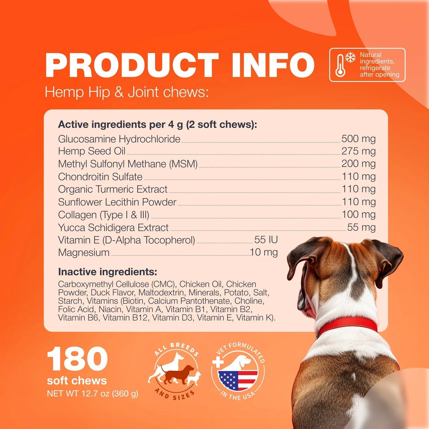 Glucosamine for Dogs Hip and Joint Supplement for Dogs Glucosamine Chondroitin