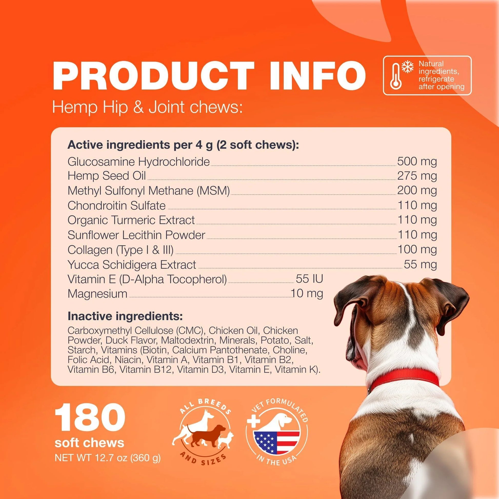 Glucosamine for Dogs Hip and Joint Supplement for Dogs Glucosamine Chondroitin