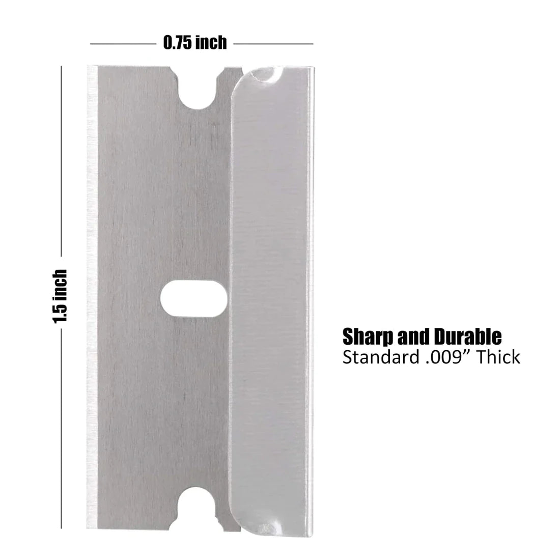 100 PCS Razor Blades Single Edge Extra Sharp Heat Treated Safety Knife Scrapers