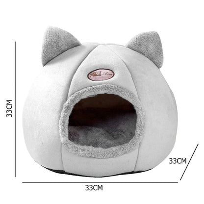 Warm Comfort Cat Bed in Winter Little Mat Basket Small Dog House Products Pets Tent Cozy Cave Beds Indoor Gate Accessories